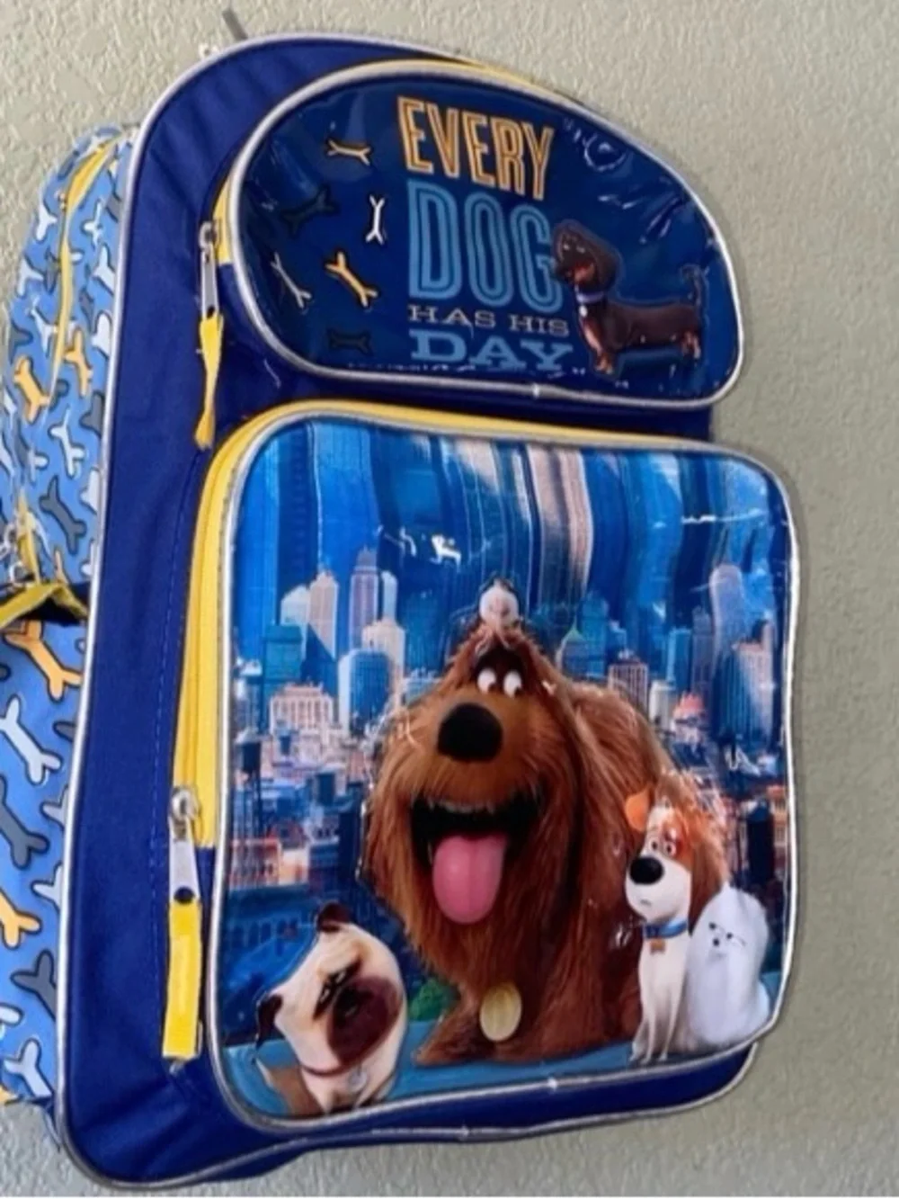 PETS Movie Large School Backpack -The Secret Life of Pets- Reinforced 16